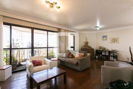 Sala de Estar de apartamento à venda com 3 quartos, 155m² em Chácara Santo Antônio (zona Leste), São Paulo