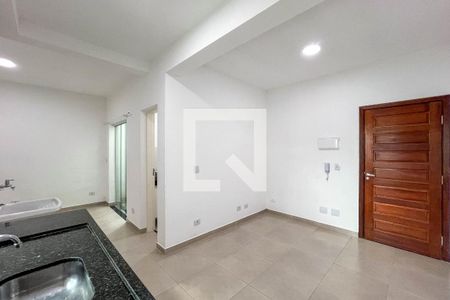 Sala e cozinha de apartamento para alugar com 1 quarto, 28m² em Vila São José, São Paulo