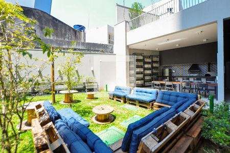Studio para alugar com 27m², 1 quarto e sem vaga Studio para alugar com 27m², 1 quarto e sem vagaÁrea comum - Churrasqueira