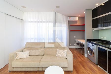Sala/Cozinha de kitnet/studio para alugar com 1 quarto, 41m² em Chácara Itaim, São Paulo