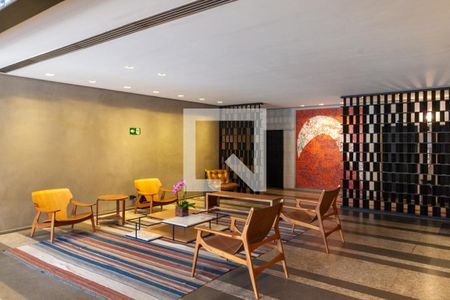 Studio para alugar com 41m², 1 quarto e 1 vagaHall social