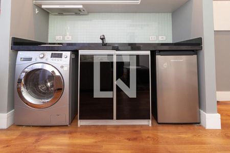 Sala/Cozinha - Armários de kitnet/studio para alugar com 1 quarto, 41m² em Chácara Itaim, São Paulo
