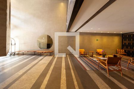 Studio para alugar com 41m², 1 quarto e 1 vagaHall social