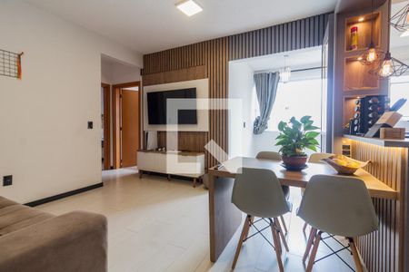 Sala de apartamento para alugar com 2 quartos, 55m² em Forquilhinha, São José
