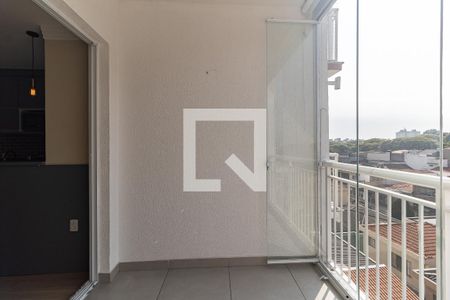 Varanda da Sala de apartamento para alugar com 1 quarto, 44m² em Vila Dom Pedro I, São Paulo