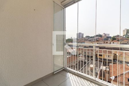 Varanda da Sala de apartamento para alugar com 1 quarto, 44m² em Vila Dom Pedro I, São Paulo