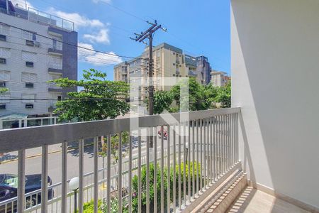 Varanda de apartamento para alugar com 1 quarto, 60m² em Jardim Tres Marias, Guarujá