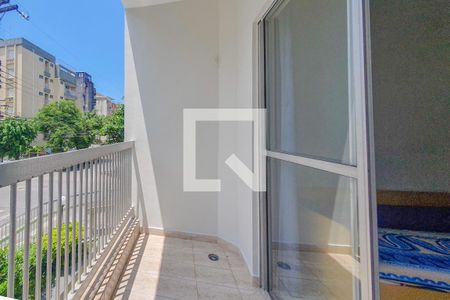 Varanda de apartamento para alugar com 1 quarto, 60m² em Jardim Tres Marias, Guarujá