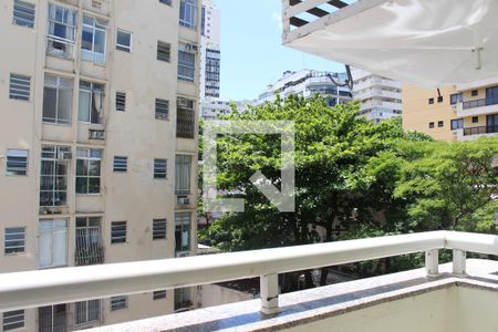Varanda da Sala de apartamento para alugar com 1 quarto, 40m² em Botafogo, Rio de Janeiro