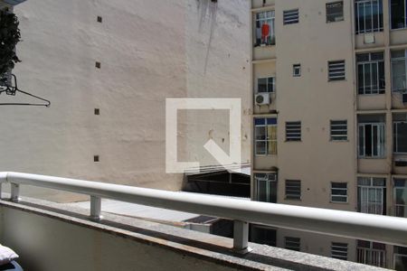 Varanda da Sala de apartamento para alugar com 1 quarto, 40m² em Botafogo, Rio de Janeiro
