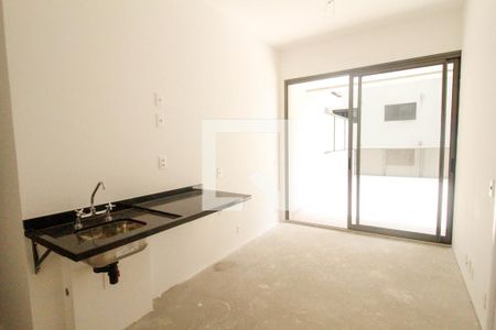 Sala/Cozinha de apartamento para alugar com 1 quarto, 69m² em Moema, São Paulo