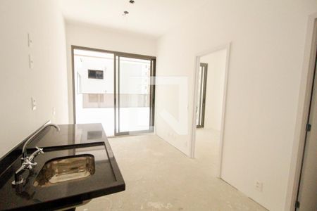 Sala/Cozinha de apartamento para alugar com 1 quarto, 69m² em Moema, São Paulo