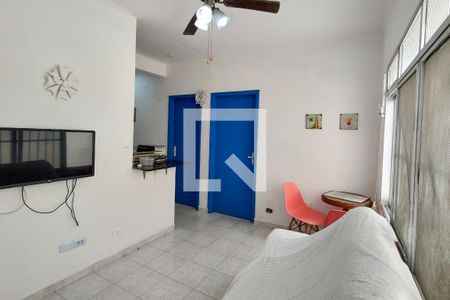 Sala de apartamento para alugar com 2 quartos, 55m² em Canto do Forte, Praia Grande
