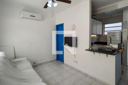 Sala de apartamento para alugar com 2 quartos, 55m² em Canto do Forte, Praia Grande