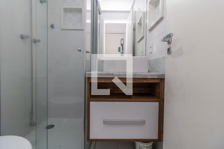 Banheiro da Suite de apartamento para alugar com 2 quartos, 52m² em Chácara Cruzeiro do Sul, São Paulo