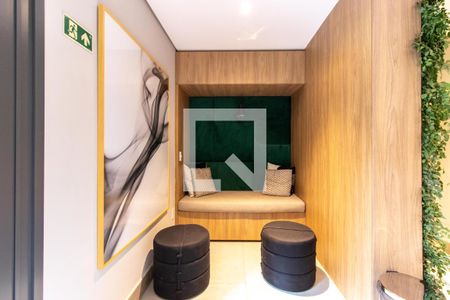 Studio para alugar com 27m², 1 quarto e sem vaga Studio para alugar com 27m², 1 quarto e sem vagaHall social