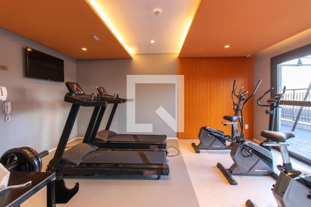 Studio para alugar com 27m², 1 quarto e sem vaga Studio para alugar com 27m², 1 quarto e sem vagaÁrea comum - Academia