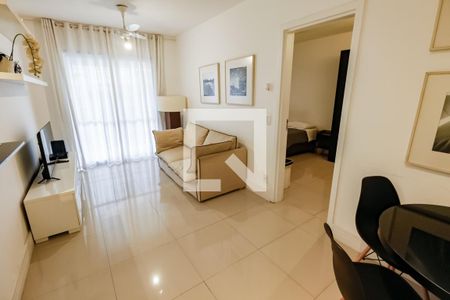 Sala de apartamento à venda com 1 quarto, 50m² em Jardim Leonor, São Paulo