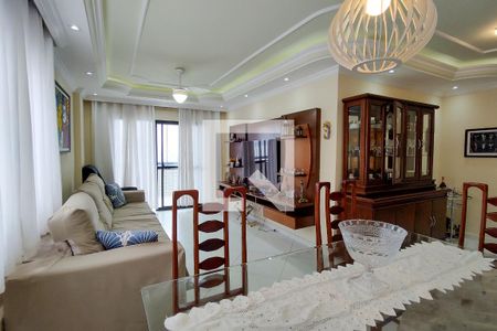 Sala de apartamento para alugar com 3 quartos, 117m² em Boqueirão, Praia Grande