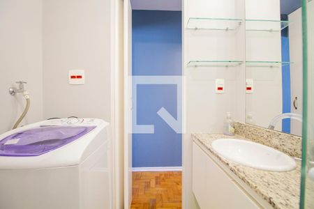 Banheiro de kitnet/studio para alugar com 1 quarto, 30m² em Jardim Paulista, São Paulo