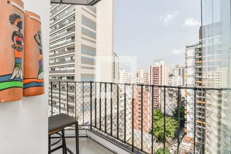 Varanda de apartamento à venda com 1 quarto, 26m² em Bela Vista, São Paulo