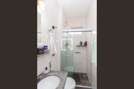 Banheiro de apartamento à venda com 2 quartos, 50m² em Sagrada Família, Belo Horizonte