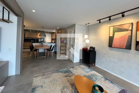 Sala 1 de apartamento para alugar com 2 quartos, 116m² em Indianópolis, São Paulo