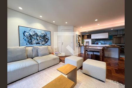 Sala de apartamento para alugar com 3 quartos, 110m² em Mirandópolis, São Paulo