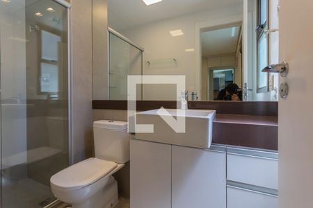 Banheiro da Suíte de apartamento para alugar com 1 quarto, 33m² em Funcionários, Belo Horizonte