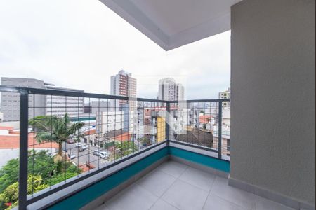 Sacada da Sala de apartamento à venda com 2 quartos, 51m² em Vila São Pedro, Santo André