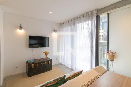 Sala de apartamento para alugar com 1 quarto, 35m² em Brooklin, São Paulo