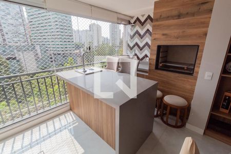 Varanda da Sala de apartamento para alugar com 3 quartos, 129m² em Jardim Caboré, São Paulo
