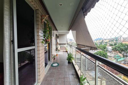 Varanda da Sala de apartamento à venda com 3 quartos, 90m² em Todos Os Santos, Rio de Janeiro