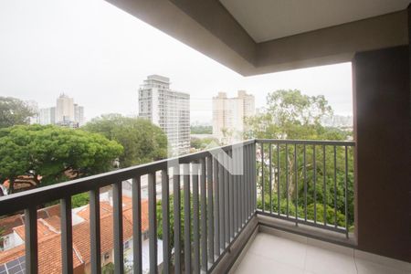 Varanda Suíte 1 de apartamento à venda com 3 quartos, 173m² em Santo Amaro, São Paulo