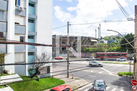 Vista da sala de apartamento à venda com 2 quartos, 56m² em Medianeira, Porto Alegre