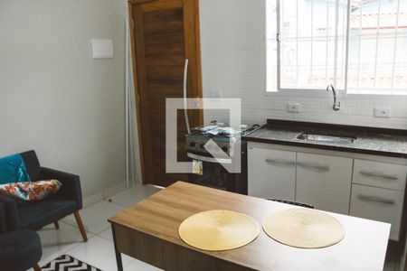 Sala/Cozinha de apartamento para alugar com 1 quarto, 27m² em Jardim Virginia Bianca, São Paulo