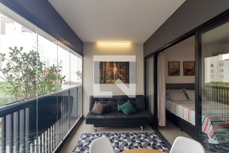 Varanda do Studio de kitnet/studio à venda com 1 quarto, 34m² em Vila Buarque, São Paulo