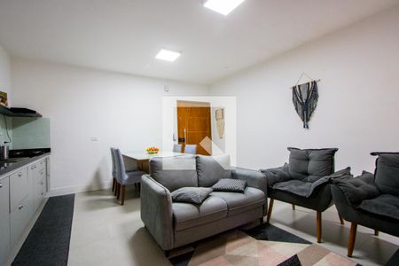 Sala/Cozinha de apartamento à venda com 2 quartos, 70m² em Vila Humaitá, Santo André