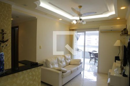 sala de apartamento para alugar com 3 quartos, 97m² em Vila Tupi, Praia Grande