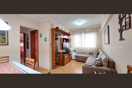Sala de apartamento à venda com 2 quartos, 57m² em Vila Homero Thon, Santo André