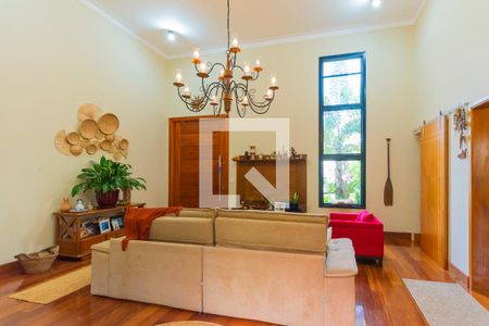 Sala de Estar de casa de condomínio à venda com 4 quartos, 374m² em Swiss Park, Campinas
