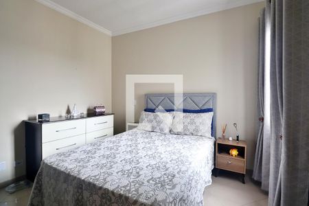 Suíte - Quarto 1 de apartamento à venda com 3 quartos, 84m² em Campestre, Santo André