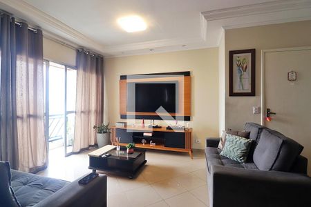 Sala de apartamento à venda com 3 quartos, 84m² em Campestre, Santo André