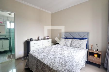 Suíte - Quarto 1 de apartamento à venda com 3 quartos, 84m² em Campestre, Santo André