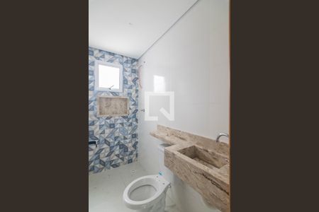 Banheiro da Suite de apartamento à venda com 2 quartos, 64m² em Bangú, Santo André