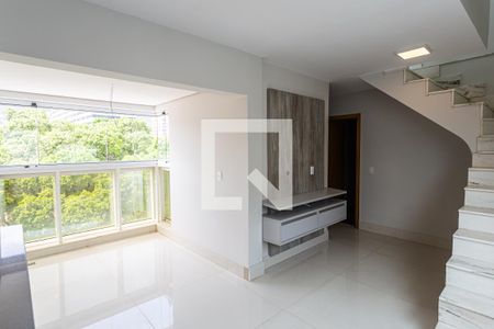 Sala de apartamento à venda com 2 quartos, 130m² em Serra, Belo Horizonte