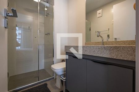 Banheiro de kitnet/studio à venda com 1 quarto, 23m² em Jardim Paulistano, São Paulo