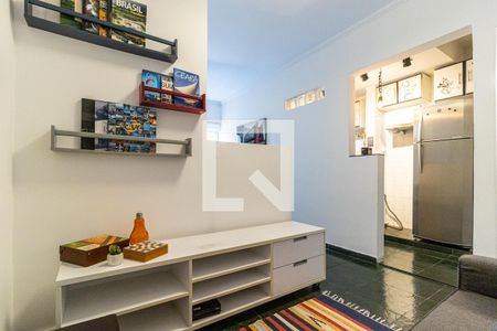 Sala - Rack de kitnet/studio para alugar com 1 quarto, 30m² em Higienópolis, São Paulo