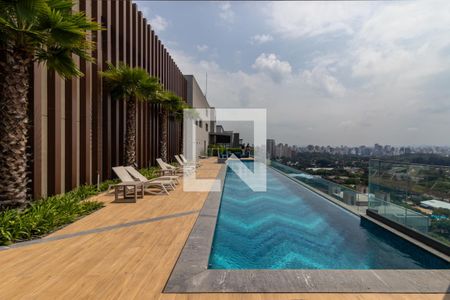 Área comum do prédio de apartamento para alugar com 2 quartos, 68m² em Indianópolis, São Paulo