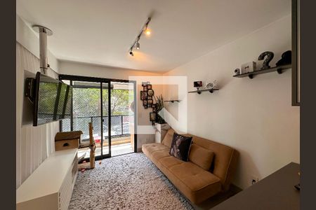 Sala de apartamento para alugar com 1 quarto, 45m² em Campo Belo, São Paulo